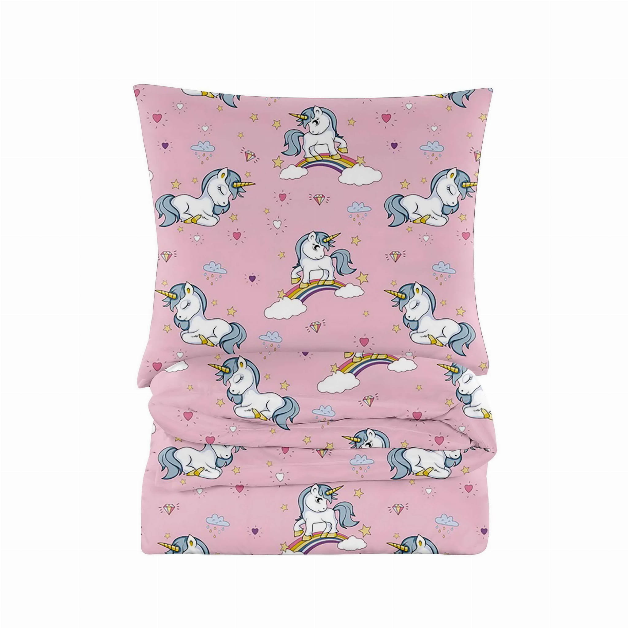 POŚCIEL 3D BAWEŁNIANA 140x200 LITTLE UNICORN
