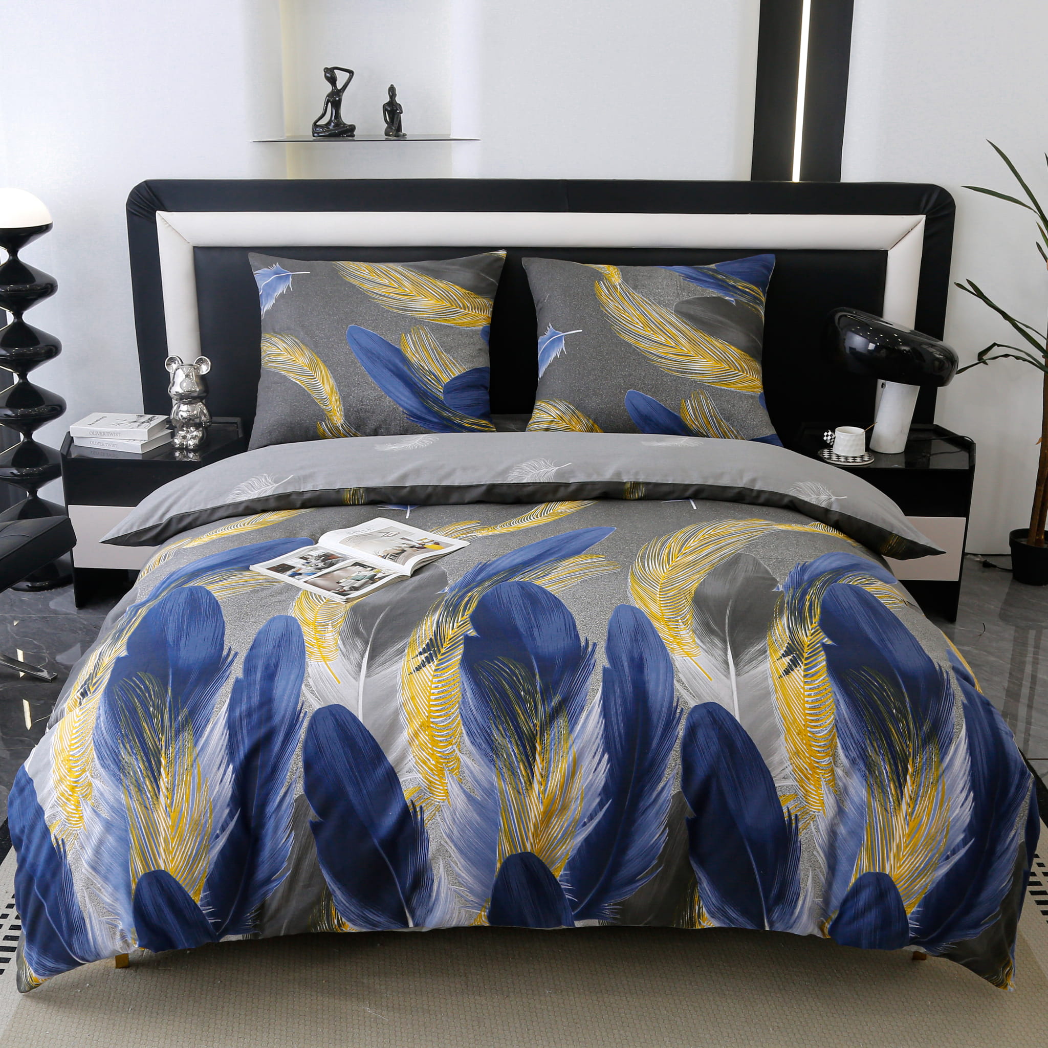 Pościel bawełniana premium 160x200 pióra