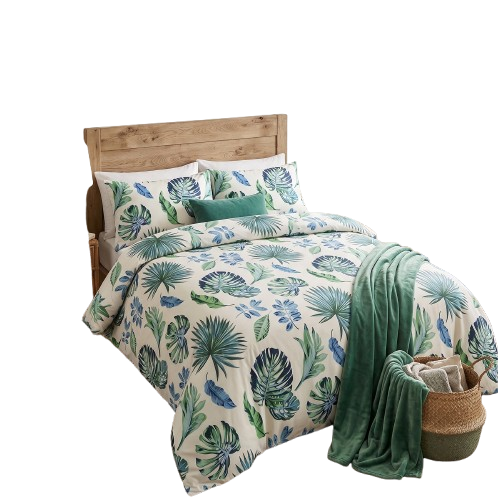 Komplet pościeli Dwuosobowej  160x200 Paprotka z 2 Poszewkami  70x80